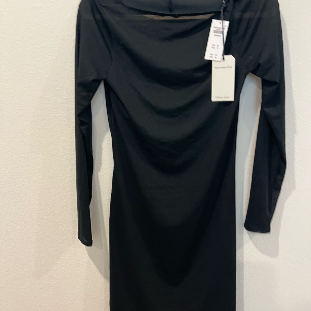 Abercrombie & Fitch Elegant Black Long Sleeve Dress